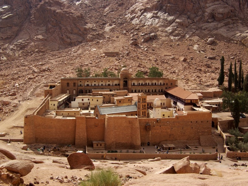 Katharinenkloster_Sinai_BW_2